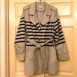 XL Crown & Ivy Trench Nautical Jacket